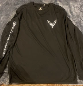 CORVETTE MEDALLION Men's Long Sleeve Graphic Tee Shirt XL New - Picture 1 of 8