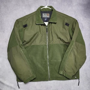 5.11 Tactical Series Green Fleece Lined Jacket Men's 2XL Warm Outdoor Gear - Picture 1 of 23
