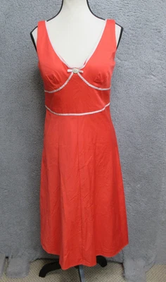 Vestido R & K Originals Para Mujer 10 Rojo Cuello en V Línea A Cintura Imperio Lazo Borde Forrado Foto 1 de 4