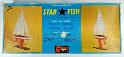Rare Vintage Sterling Models Inc Star Fish Sailing Model Kit B25 Please Read - Image 1 of 4
