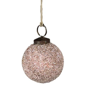 HomArt 8752-16 Crystalized Glass Ornament, 2-inch Diameter, Galss, Blush Pink - Picture 1 of 1