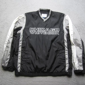Chaqueta de los Medias Blancas de Chicago para Hombres M Negra Gris MLB Pullover de Béisbol Medias - Imagen 1 de 13