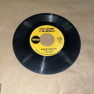 Little Anthony & The Imperials Reputation/ Hurt So Bad 45 RPM Vinyl Record  - Imagen 1 de 2