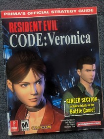 Resident Evil Code Veronica Prima Offical Strategy Guide Dreamcast Capcom w/ Map