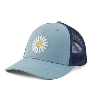 Life is Good 132279 - Clean Daisy Trucker Hat - Smokey Blue - Picture 1 of 5