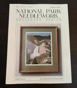 National Park Needlework Collector Series No 4 Lower Falls Chart Pattern Booklet - Picture 1 of 3