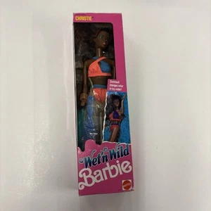 Traje de baño Christie Wet 'n Wild Barbie #4121 1989 vintage cambia de color negro - Imagen 1 de 2