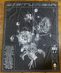 Rare Disturbia Poison Plant Goth Tapestry Wall Hanging Flag - Picture 1 of 5