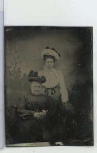 Schweres Set Damen im Frühling Hüte Tintype Ferrotype - Bild 1 von 1