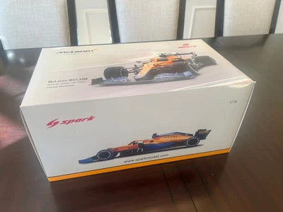 Mclaren F1 #3 Daniel Ricciardo Italy Monza Winner 2021 1:18 Spark w/Velo Decals! - Image 1 of 4