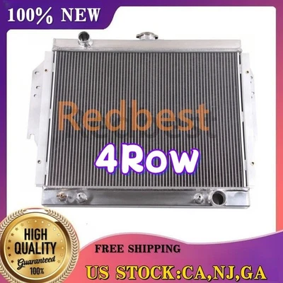 Radiador de aluminio de 4 filas para camioneta Dodge Ram 1979-1989 8cy 5,2 L/5,9 L CC959 18" H Foto 1 de 4