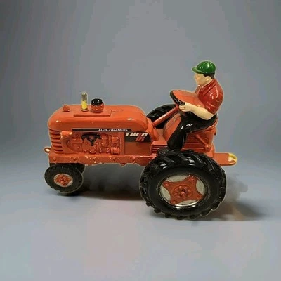 Vintage Barr Rubber Products Custom Allis Chalmers Twin 16 Tractor W/ Driver - Image 1 of 4