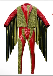 Men's Macho Man Randy Savage Costume Jacket Shirt And Pants Sz XL (3 Piece) - Picture 1 of 16
