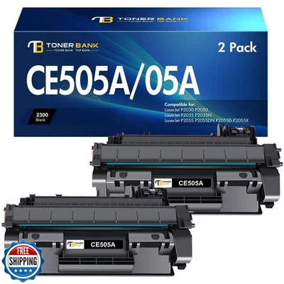 CE505A 05A Toner Cartridge Black P2035 Compatible Replacement for HP Laserjet - Image 1 of 4