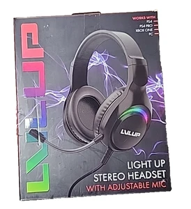 Vivitar LVLUP Light Up Stereo Gaming Headset with Adjustable Mic Multicolor LED - Picture 1 of 6