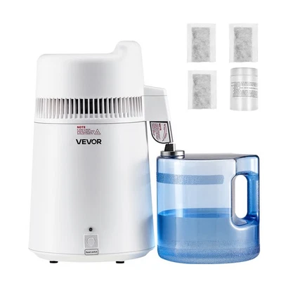 VEVOR 6L Water Distiller Home Countertop Purifier Machine 900W Plastic Stainless - Image 1 of 4