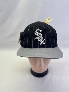 NUEVO CON ETIQUETAS De colección Raro, MLB Chicago White Sox Rayas Dos Tonos Starter Snap Back Sombrero - Imagen 1 de 9