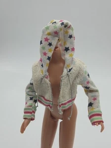 passend für Skipper Clone weiß mit mehrfarbigen Sternen Kapuzenjacke Barbie Tlc - Bild 1 von 14