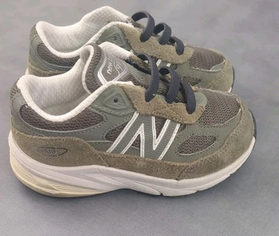 New Balance 990v6 Shoes Kids 9.5  Grey IC990TA6 Toddler Sneakers Children Ninos - Image 1 of 4