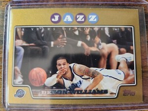 2008-09 Topps Deron Williams Gold 1263/2008 SP #140 Utah Jazz