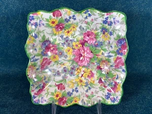 Midwinter England Brama Floral Chintz 5 1/4" Square Dish - Picture 1 of 3