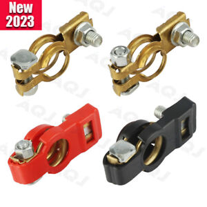 2x Car Battery Terminal Ends Clamp Clips Connector Positive Negative
