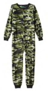 JELLI FISH FLEECE PAJAMAS X-SMALL Zip Front, Long Sleeve Footless Crew Neck New! - Picture 1 of 1