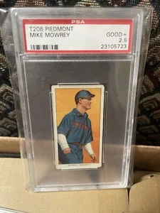 1909-11 T206 PIEMONT 350 MIKE MOWREY PSA 2.5 Good + BASEBALL TABAKKARTE - Bild 1 von 2