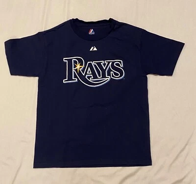 CAMISETA Tampa Bay Rays Niños-Longoria 3-Manga Corta-Algodón Azul Oscuro-Med Juvenil Foto 1 de 4