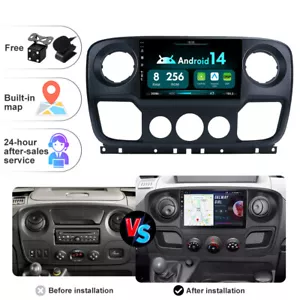 256G Autoradio Für Opel Movano 2 Renault Master 3 NV400 GPS Navigation Carplay - Bild 1 von 16