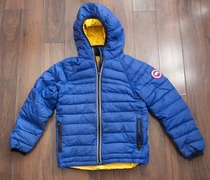 Canada Goose Jacket Puffer Down Size Youth M (10-12) Blue Hooded **cd0507p - Picture 1 of 8