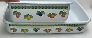 RARE Pair Villeroy & Boch French Garden Metal Baking Pans - Picture 1 of 4