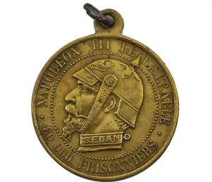 Satirische Münze Napoleon III Schlacht von Sedan 1870 - Bild 1 von 2