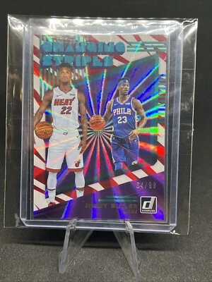 Jimmy Butler 2019-20 Panini Donruss Changing Stripes Holo Red Laser#64 /99 - Image 1 of 3