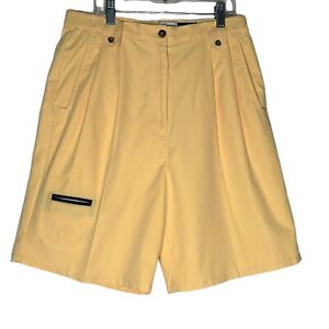Jamie Sadock Yellow Golf Shorts Pockets Women's Size 8 Outdoor Athletic