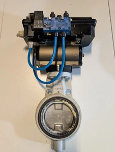 Pneumatisches Klappenventil ND100 EBRO Rotor PN10 - Bild 1 von 6