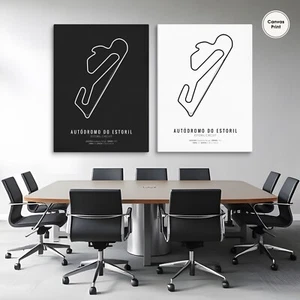 Estoril Circuit, F1 Circuit, F1 Circuit Wall Art, F1 Race Track, F1 Circuit Map - Picture 1 of 10