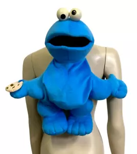 Mochila grande de felpa azul Sesame Street Cookie Monster 2009 correas ajustables 53 cm - Imagen 1 de 14