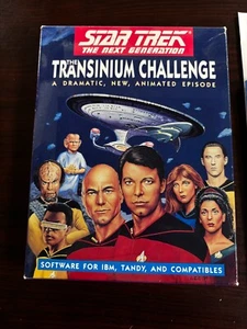 VERY RARE!! Star Trek the Next Generation The Transinium Challenge IBM/PC Game - Picture 1 of 4