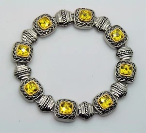 AB081 Exquisite Designer Style 2 Tone Balinese jonquil Color fashion Bracelet - Picture 1 of 3