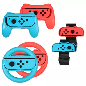 Switch Controller Grip 3 in 1 Game Accessories Kit for Nintendo Switch Joy Con - Picture 1 of 11