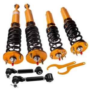4 x COILOVER Struts Suspension + Pair Rear Camber Arms For Honda Accord 03-07 - Picture 1 of 10