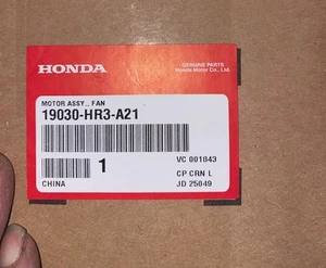 Honda Fan Motor Assembly/ 19030-HR3-A21 FAN MOTOR ASSY OEM HONDA …. NEW 🔥 - Picture 1 of 1