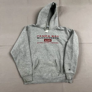 Vintage Adidas Hoodie Tampa Bay Buccaneers grau Gr. L - Bild 1 von 16