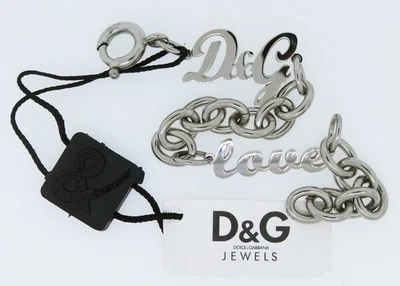 OFFERTA D&G / Dolce & Gabbana Logo Love Bracciale Argento DJ0392 Accessori Donna - Immagine 1 di 2