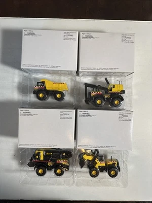 Tonka 1/32 Dump Truck Back Hoe Bulldozer Crane 2001 Maisto Lot Of 4 NIB - Image 1 of 4