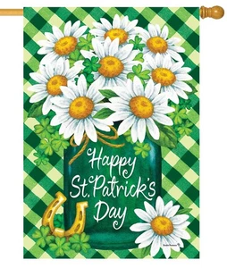 St. Pat's Sunflowers House Flag - Picture 1 of 1