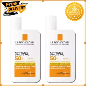 2pcs La Roche-Posay Anthelios SPF 50+ Ultra Protection Invisible Fluid Cream - Picture 1 of 8