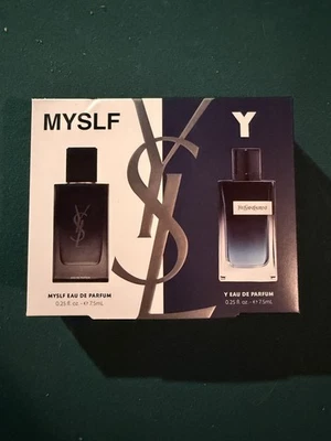 YVES SAINT LAURENT MINI SET DESCUBRIMIENTO FRAGANCIA HOMBRE (MYSLF & Y) Nuevo Foto 1 de 2