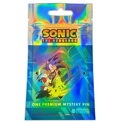 Sonic the Hedgehog Speed Stamp Blind Series Enamel Pin Bag Official Sega Pins - Image 1 of 3